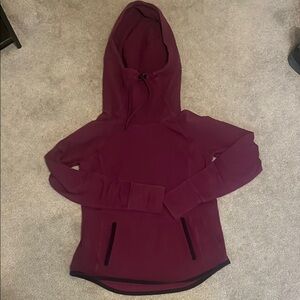 Burgundy Hooded Sweatshirt